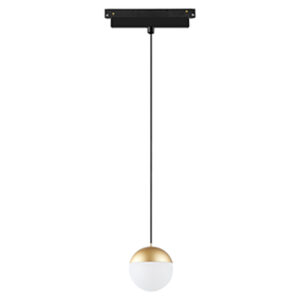 Ceiling Pendants - Mantra Magneto Track Ball Pendant Triac Dimmable 10W LED 3000K 800lm Gold/Black (M8444)