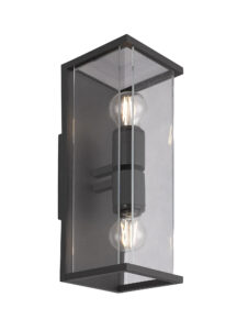 Wall Lighting - Mantra Meribel Wall Lamp 2 x E27 IP54 Graphite (M6492)