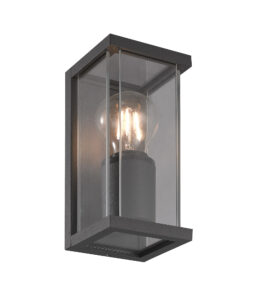 Wall Lighting - Mantra Meribel Wall Lamp 1 x E27 IP54 Graphite (M6494)