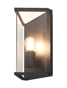 Wall Lighting - Mantra Meribel Wall Lamp 1 x E27 IP54 Graphite (M6495)