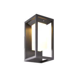 Wall Lighting - Mantra Meribel Solar/Sensor Wall Lamp 2.2W LED 3000K 188lm IP54 Graphite (M7086)