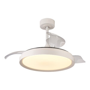 Ceiling Fans - Mantra Mistral 51cm 50W LED Dimmable Ceiling Light With Built-In 28W DC Fan 3000-6500K White (M8826)