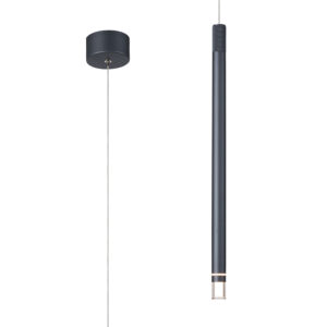 Ceiling Pendants - Mantra Moana Pendant 7W LED 3000K 400lm Dark Grey (M8972)