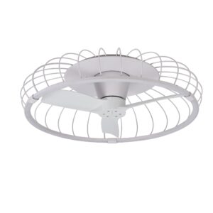 Ceiling Fans - Mantra Nature 79cm 75W LED Dimmable Ceiling Light With Built-In 30W DC Reversible Fan White Finish (M7807)