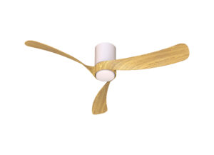 Ceiling Fans - Mantra Nemo M 1.2m 24W LED Dimmable Ceiling Light With Built-In 32W DC Fan 2700-5000K White/Wood (M9048)