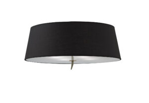 Ceiling Lighting - Mantra Ninette 60cm Ceiling 4 Light E27 Antique Brass With Black Shade (M1929/BS)