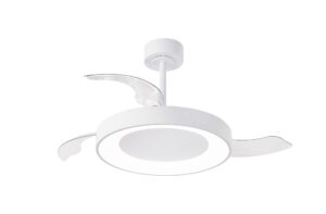 Ceiling Fans - Mantra Niseko Fan M 49cm 50W LED Dimmable Ceiling Light With Built-In 30W DC Fan 2700-5000K White (M9010)