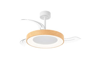 Ceiling Fans - Mantra Niseko Fan S 40cm 45W LED Dimmable Ceiling Light With Built-In 25W DC Fan 2700-5000K Wood (M9013)