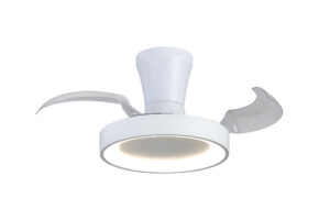 Ceiling Fans - Mantra Niseko Fan XS 33cm 25W LED Dimmable Ceiling Light With Built-In 25W DC Fan 2700-5000K White (M9089)