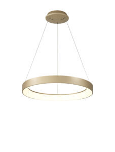 Ceiling Pendants - Mantra Niseko II Ring Pendant 50cm 40W LED 2700K-5000K Tuneable 2950lm & APP Gold (M8574)