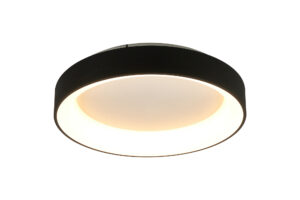 Ceiling Lighting - Mantra Niseko II Ring Ceiling 50cm 40W LED 2700K-5000K Tuneable 2950lm & APP Black (M8581)