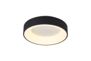 Ceiling Lighting - Mantra Niseko II Ring Ceiling 38cm 30W LED 2700K-5000K Tuneable 2250lm & APP Black (M8582)