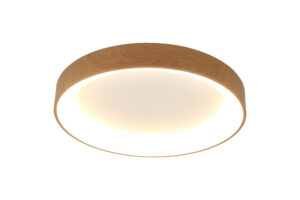Ceiling Lighting - Mantra Niseko II Ring Ceiling 50cm 40W LED 2700K-5000K Tuneable 2950lm & APP Wood (M8587)