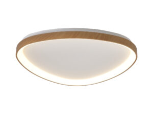 Ceiling Lighting - Mantra Niseko II Triangular Ceiling 61cm 50W LED 2700K-5000K Tuneable 3000lm Wood (M8636)
