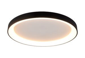 Ceiling Lighting - Mantra Niseko II Ring Ceiling 90cm 78W LED 2700K-5000K Tuneable 6200lm Black (M8639)