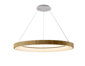Ceiling Pendants - Mantra Niseko II Ring Pendant 90cm 66W LED 2700K-5000K Tuneable 5440lm Wood (M8648)