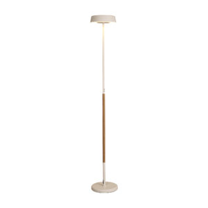 Floor Lamps - Mantra Noa II Floor Lamp 2 Light 15W Down 15W Up LED 3000K 2800lm Touch Dimmer White/Beech (M8568)