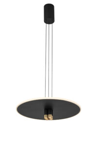 Ceiling Pendants - Mantra Nomada 48cm Pendant 33W LED 3000K 1000lm Sand Black/Painted Gold (M8983)