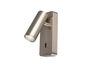 Wall Lighting - Mantra Notte Wall Lamp Switched 1 x 35mm GU10 (GU11) (Not Included) Satin Nickel (M8875)