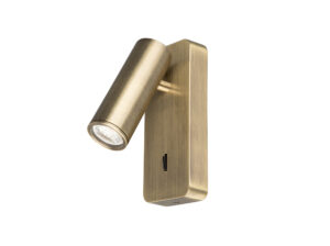 Wall Lighting - Mantra Notte Wall Lamp Switched 1 x 35mm GU10 (GU11) (Not Included) Antique Brass (M8876)