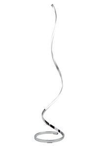 Floor Lamps - Mantra Nur Floor Lamp 20W LED 3000K 1800lm Dimmable Silver/Frosted Acrylic/Polished Chrome (M4983)