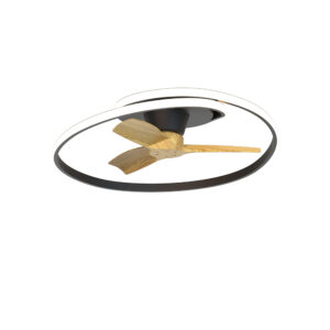 Ceiling Fans - Mantra Ocean 78cm 60W LED Dimmable Ceiling Light With Built-In 35W DC Reversible Fan Black (M8236)