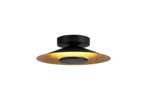 Ceiling Lighting - Mantra Orion Ceiling 25cm Round 8W LED 3000K 560lm Wood/Black (M8123)