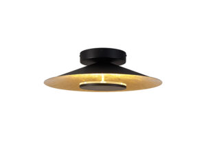 Ceiling Lighting - Mantra Orion Ceiling 40cm Round 20W LED 3000K 1400lm Gold Leaf/Black (M8127)