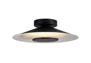Ceiling Lighting - Mantra Orion 50cm Ceiling 55cm Round 24W LED 3000K 1680lm White/Black (M8128)