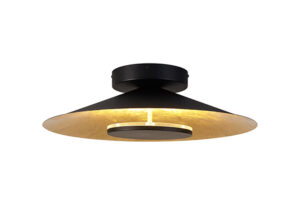 Ceiling Lighting - Mantra Orion 50cm Ceiling 55cm Round 24W LED 3000K 1680lm Gold Leaf/Black (M8130)