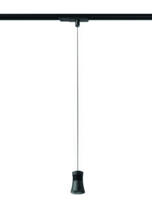 Ceiling Pendants - Mantra Pagoda Pendant For Track 12.5W LED 3000K 950lm Black (M7782)