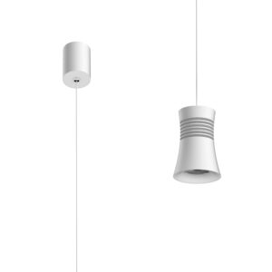 Ceiling Pendants - Mantra Pagoda 5.5cm Pendant 12.5W LED 4000K 1050lm White (M7785)