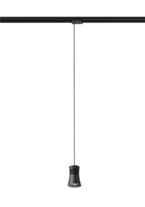 Ceiling Pendants - Mantra Pagoda Pendant For Track 1 Light GU10 Black (M7789)