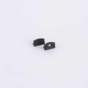 Arc LED Pair of End Caps for Arc LED Flat Profile (Black) (ARC-FLATENDBLK)