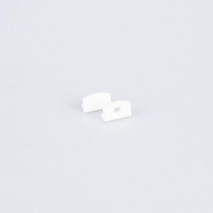 Arc LED Pair of End Caps for Arc LED Flat Profile (White) (ARC-FLATENDWH)
