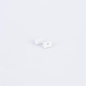 Pair of End Caps for Arc LED Micro LED Profile (Silver) (ARC-MICENDSIL)