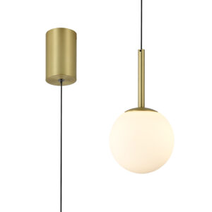 Ceiling Pendants - Mantra Puebla Pendant 9W LED 3000K 630lm Satin Gold (M8888)