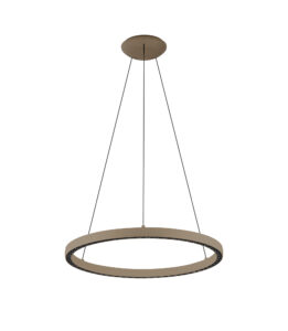 Ceiling Pendants - Mantra Riumar Ring Pendant 62cm 40W+15W LED 3 Way Relay 3000K 3800lm Sand Brown (M8674)