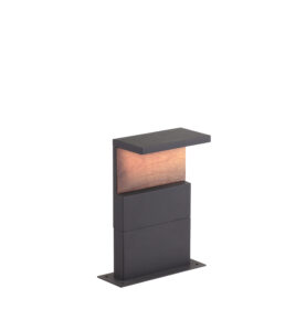 Floor Lamps - Mantra Ruka Floor Lamp Small 13W LED 3000K 850lm IP54 Anthracite/Walnut (M6771)