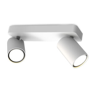 Spotlights - Mantra Sal Linear 2 Light Spotlight GU10 Matt White (M6282)