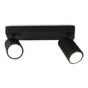Spotlights - Mantra Sal Linear 2 Light Spotlight GU10 Matt Black (M6712)