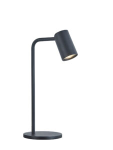 Table Lamps - Mantra Sal Small Table Lamp With Inline Switch 1 Light GU10 Matt Black (M7515)