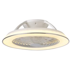 Ceiling Fans - Mantra Samoa 60cm 70W LED Dimmable Ceiling Light With Built-In 35W DC Reversible Fan White Finish (M7842)
