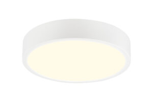 Ceiling Lighting - Mantra Saona 22.5cm Round LED Surface Flush Fitting 24W 3000K 2040lm Matt White/Frosted Acrylic (M6624)