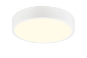 Ceiling Lighting - Mantra Saona 30cm Round LED Surface Flush Fitting 30W 3000K 2550lm Matt White/Frosted Acrylic (M6626)