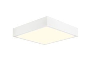 Ceiling Lighting - Mantra Saona 12cm Square LED Surface Flush Fitting 8W 3000K 680lm Matt White/Frosted Acrylic (M6628)