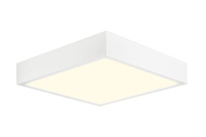 Ceiling Lighting - Mantra Saona 22.5cm Square LED Surface Flush Fitting 24W 3000K 2040lm Matt White/Frosted Acrylic (M6632)