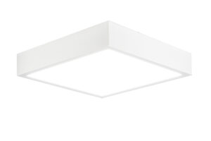 Ceiling Lighting - Mantra Saona 22.5cm Square LED Surface Flush Fitting 24W 4000K 2160lm Matt White/Frosted Acrylic (M6633)