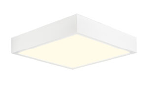 Ceiling Lighting - Mantra Saona 30cm Square LED Surface Flush Fitting 30W 3000K 2550lm Matt White/Frosted Acrylic (M6634)