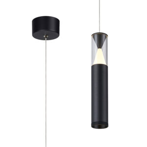 Ceiling Pendants - Mantra Spark Pendant 7W LED 3000K 530lm Sand Black (M8966)